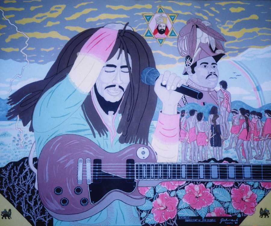 Rastaman Vibration, an original painting by Jahmark